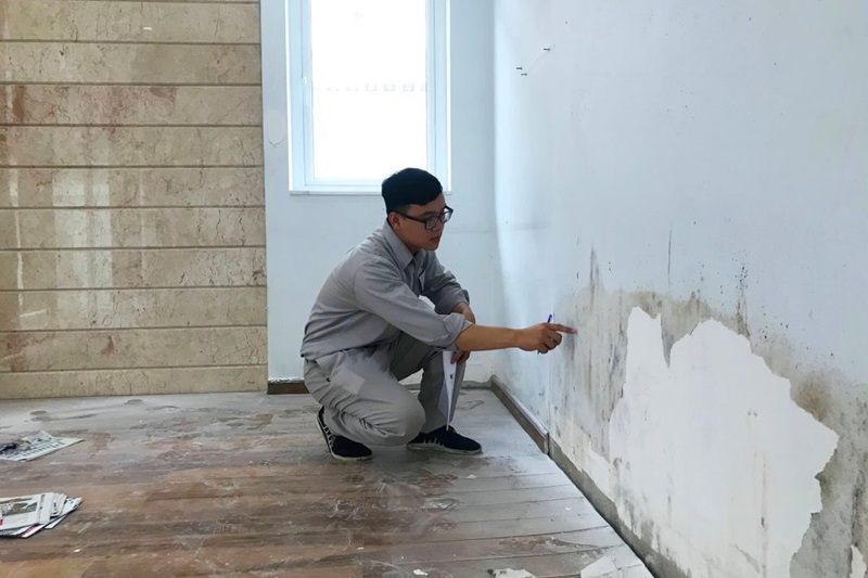 Xử lý chống thấm cho tường cũ