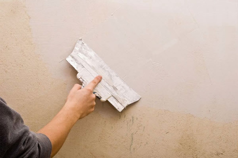 Bề mặt tường chưa được chuẩn bị kỹ